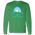 Retro Sea Port Cascades long sleeve shirt featuring vintage WTT tennis team logo in Irish green