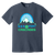 Vintage-style Sea Port Cascades WTT T-shirt with retro 1970s tennis team logo graphic in navy