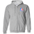 Baltimore Banners WTT Tennis Full Zip Hoodie in Sport Grey Front