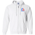 Baltimore Banners WTT Tennis Full Zip Hoodie in White Front