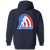 Baltimore Banners WTT Tennis Full Zip Hoodie in Navy Back