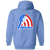 Baltimore Banners WTT Tennis Full Zip Hoodie in Carolina Blue Back