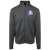 Retro Baltimore Banners Full Zip Fleece Jacket featuring vintage WTT tennis team logo in dark smoke front view