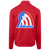 Retro Baltimore Banners Full Zip Fleece Jacket featuring vintage WTT tennis team logo in red back view