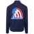 Retro Baltimore Banners Full Zip Fleece Jacket featuring vintage WTT tennis team logo in navy back view