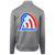 Retro Baltimore Banners Full Zip Fleece Jacket featuring vintage WTT tennis team logo in silver back view