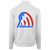 Retro Baltimore Banners Full Zip Fleece Jacket featuring vintage WTT tennis team logo in white back view