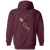 Boston Lobsters  WTT Tennis Full Zip Hoodie in Maroon Back