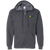 Detroit Loves WTT Tennis Full Zip Hoodie in Athletic Heather Front