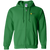 Detroit Loves WTT Tennis Full Zip Hoodie in Irish Green Front