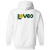Detroit Loves WTT Tennis Full Zip Hoodie in White Back