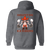 Houston E-Z Riders Full Zip Hoodie WTT Tennis in Dark Heather Back