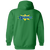 Kansas City Explorers WTT Tennis Full Zip Hoodie in Irish Green Back