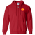 Los Angeles Strings Full Zip Hoodie WTT Tennis in Red Front