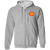 Los Angeles Strings Full Zip Hoodie WTT Tennis in Sport Grey Front