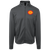 Los Angeles Strings Full Zip Fleece Jacket featuring vintage WTT tennis team logo in dark smoke front view