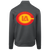 Los Angeles Strings Full Zip Fleece Jacket featuring vintage WTT tennis team logo in dark smoke back view