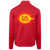 Los Angeles Strings Full Zip Fleece Jacket featuring vintage WTT tennis team logo in red back view