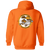 Minnesota Buckskins Full Zip Hoodie WTT Tennis in Safety Orange Back