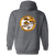 Minnesota Buckskins Full Zip Hoodie WTT Tennis in Dark Heather Back
