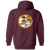 Minnesota Buckskins Full Zip Hoodie WTT Tennis in Maroon Back