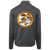 Minnesota Buckskins Full Zip Fleece Jacket featuring vintage WTT tennis team logo in dark smoke back view