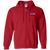 Cleveland Nets WTT Tennis Full Zip Hoodie in Red Front