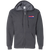Cleveland Nets WTT Tennis Full Zip Hoodie in Dark Heather Front