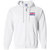 Cleveland Nets WTT Tennis Full Zip Hoodie in White Front
