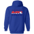 Cleveland Nets WTT Tennis Full Zip Hoodie in Royal Blue Back