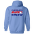Cleveland Nets WTT Tennis Full Zip Hoodie in Carolina Blue Back