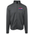 Cleveland Nets Full Zip Fleece Jacket featuring vintage WTT tennis team logo in dark smoke front view