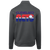 Cleveland Nets Full Zip Fleece Jacket featuring vintage WTT tennis team logo in dark smoke back view