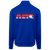 Cleveland Nets Full Zip Fleece Jacket featuring vintage WTT tennis team logo in royal blue back view