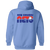 New Orleans Sunbelt Nets Full Zip Hoodie WTT Tennis in Carolina Blue Back