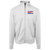 New Orleans Sun Belt Nets Full Zip Fleece Jacket featuring vintage WTT tennis team logo in white front view