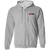 New York Apples Full Zip Hoodie WTT Tennis in Sport Grey Front