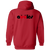 New York Apples Full Zip Hoodie WTT Tennis in Red Back