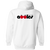New York Apples Full Zip Hoodie WTT Tennis in White Back