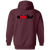 New York Apples Full Zip Hoodie WTT Tennis in Maroon Back