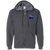 New York Sets Full Zip Hoodie WTT Tennis in Dark Heather Front