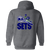 New York Sets Full Zip Hoodie WTT Tennis in Dark Heather Back