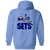 New York Sets Full Zip Hoodie WTT Tennis in Carolina Blue Back