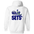 New York Sets Full Zip Hoodie WTT Tennis in White Back