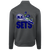New York Sets Full Zip Fleece Jacket featuring vintage WTT tennis team logo in dark smoke back view
