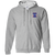 Philadelphia Freedoms Full Zip Hoodie WTT Tennis in Sport Grey Front