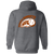 Phoenix Sunsets Full Zip Hoodie WTT Tennis in Dark Heather Back