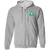 Pittsburgh Triangles Full Zip Hoodie WTT Tennis in Sport Grey Front