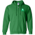 Pittsburgh Triangles Full Zip Hoodie WTT Tennis in Irish Green Front