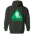 Pittsburgh Triangles Full Zip Hoodie WTT Tennis in Forest Green Back